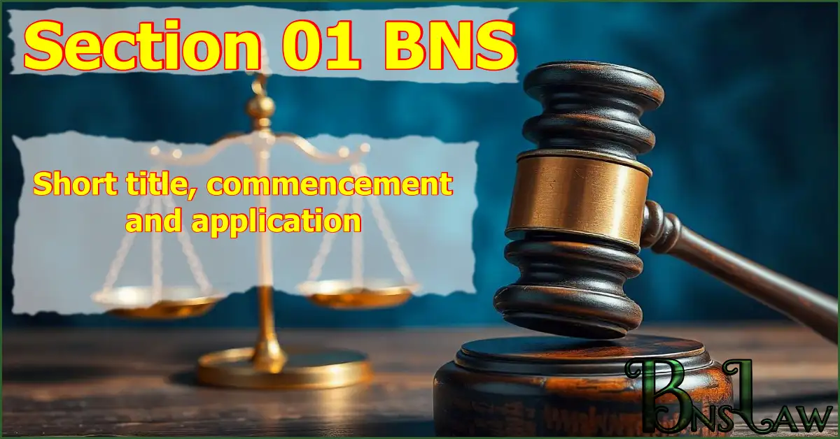 Section 1 BNS: Short title, commencement and application