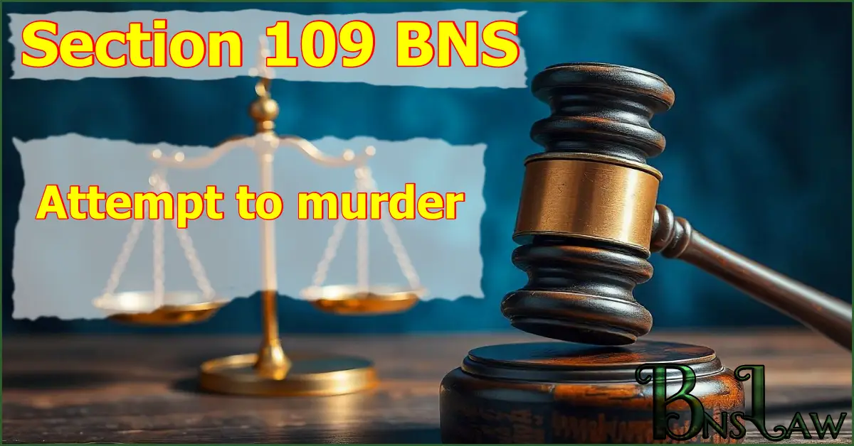 Section 109 BNS: Attempt to murder