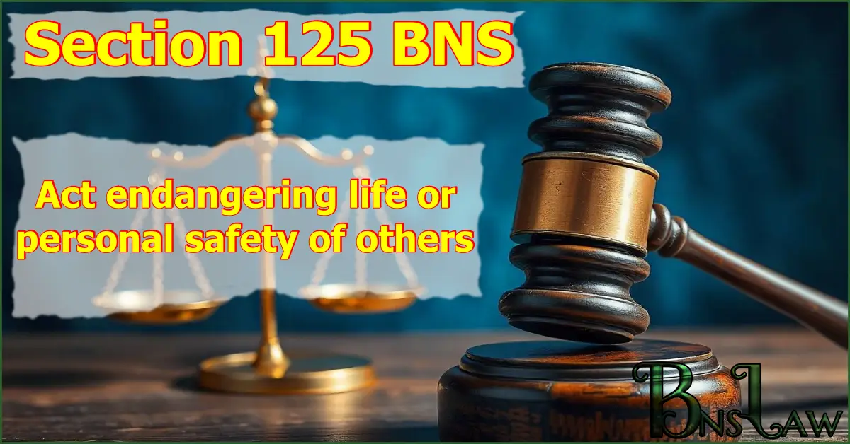 Section 125 BNS: Act endangering life or personal safety of others